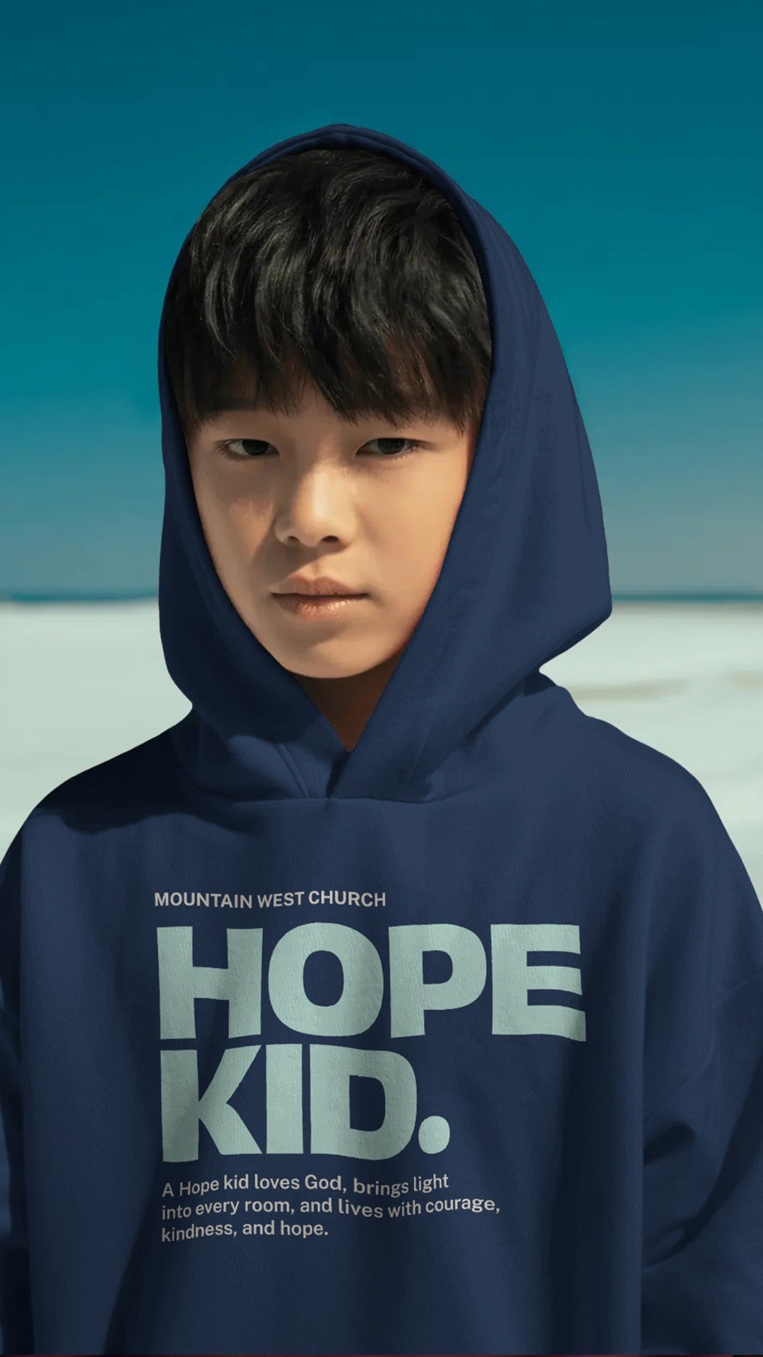 Hope Kid Signature – Hoodie Blue