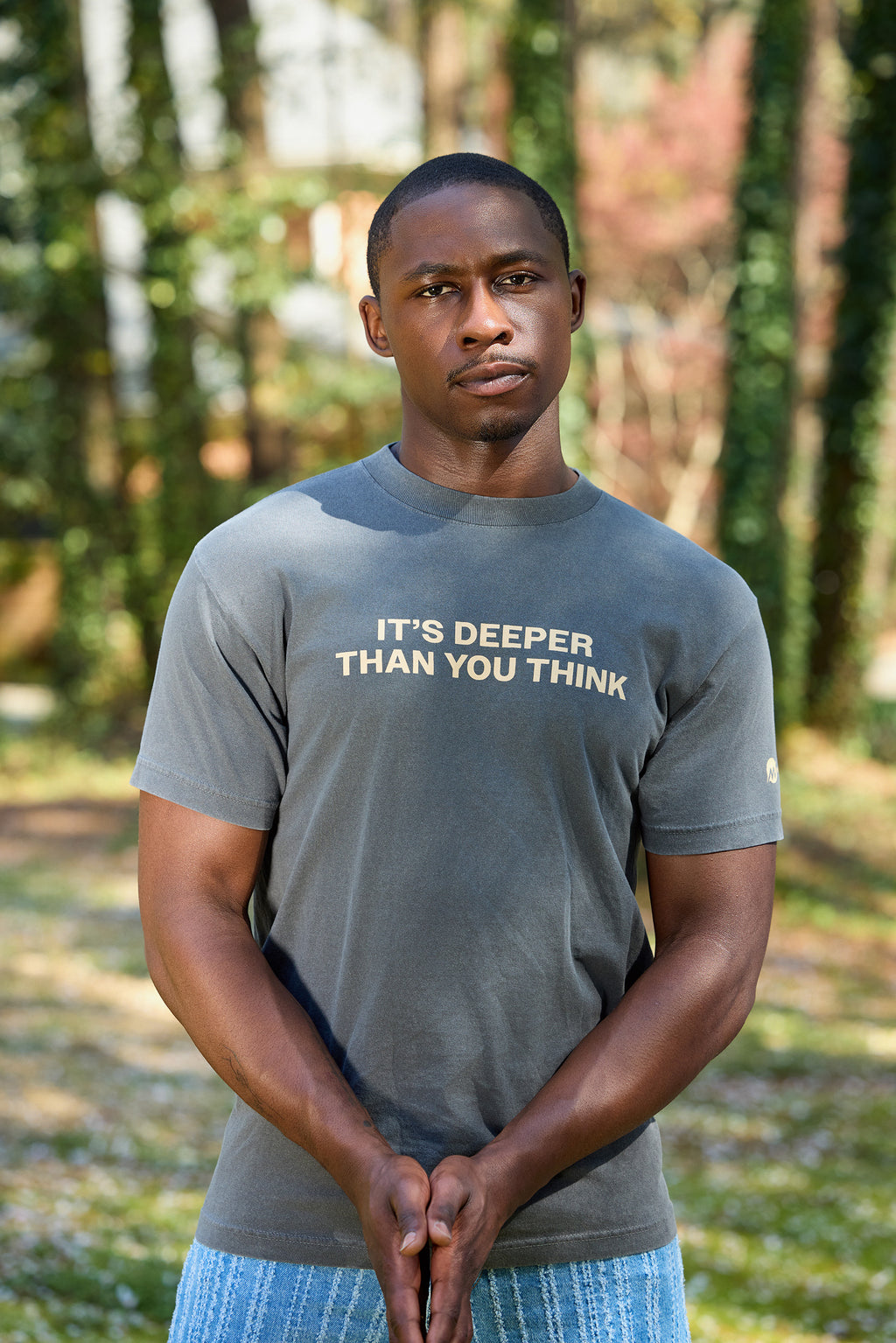 Deeper Than You Think – Tee (Faded Black)