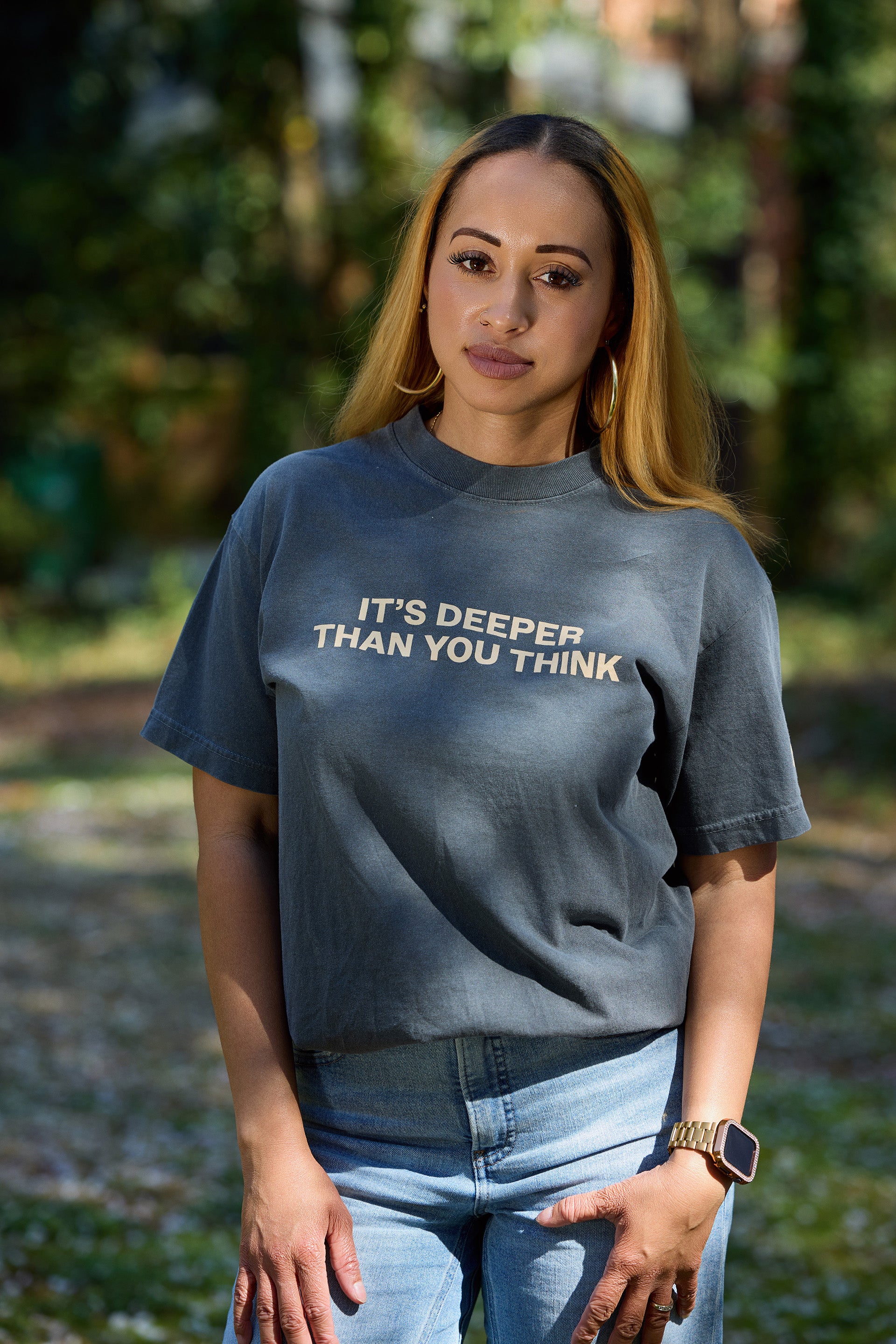 Deeper Than You Think – Tee (Faded Black)