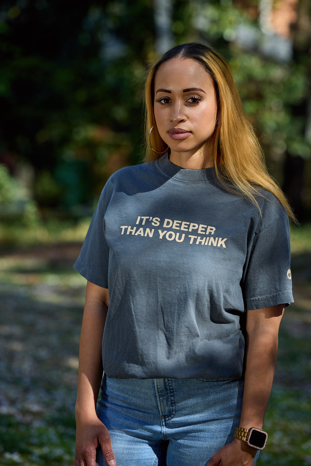 Deeper Than You Think – Tee (Faded Black)