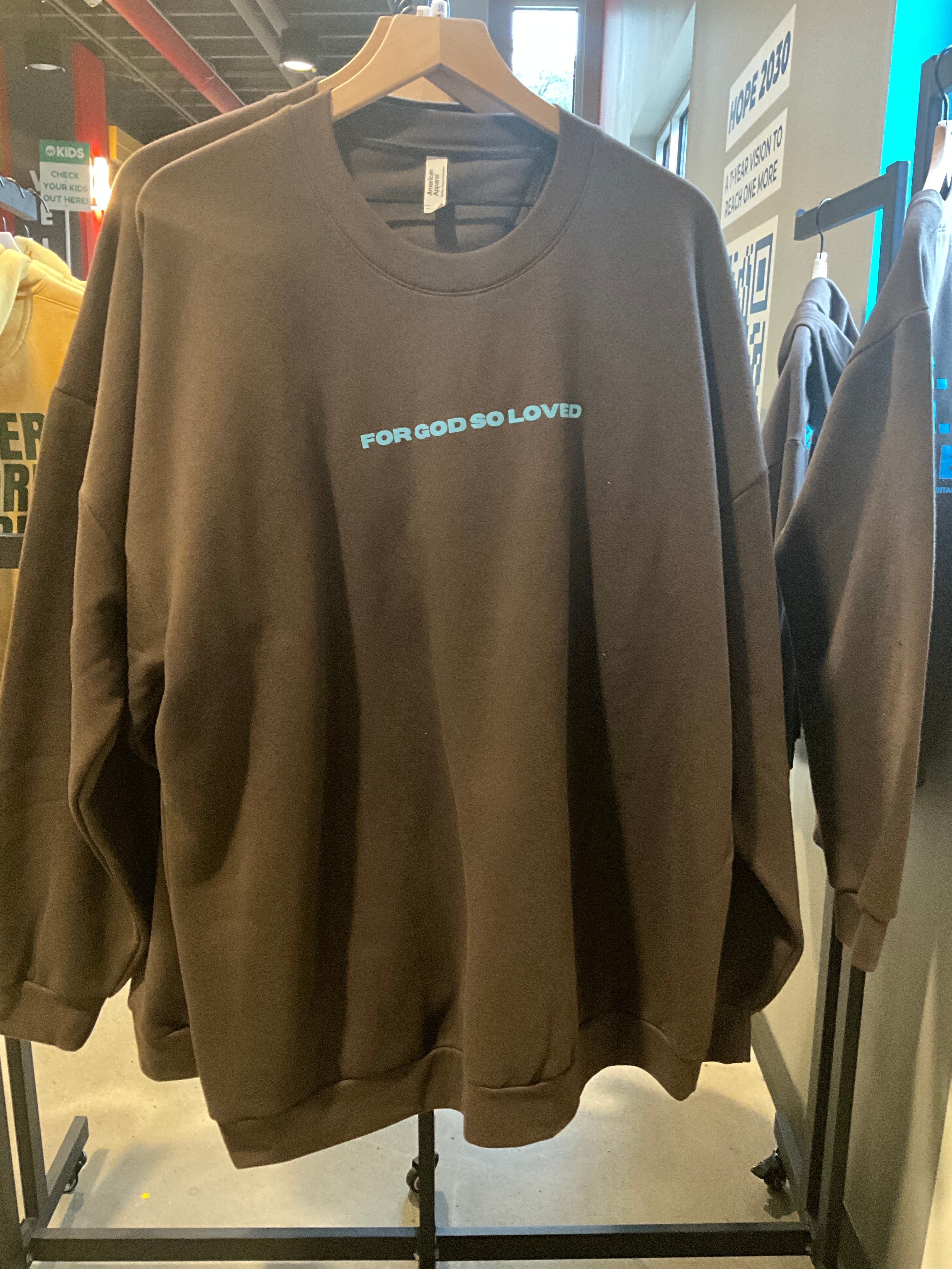 For God So Loved – Crewneck (Brown)